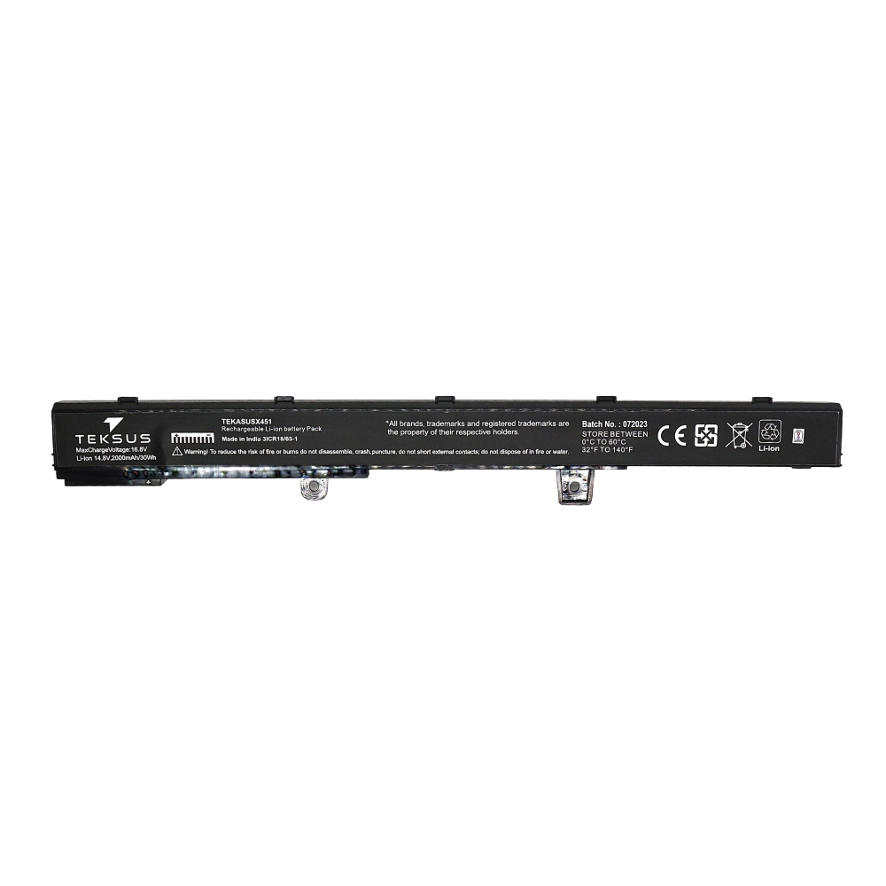 Teksus Laptop Battery Compatible For Asus X451 view 2